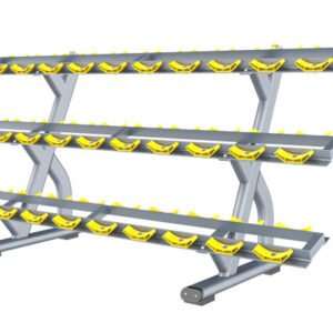 FH72 3 Layers Dumbbell Rack Gym EquipmentSize: 2236*794*1070mm N.W: 102KG