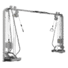 F16 Adjustable Crossover Gym Equipment